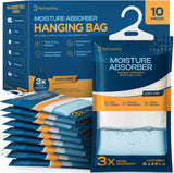Refreshify Fragrance-Free Hanging Moisture Absorber Bags – 10 Pack