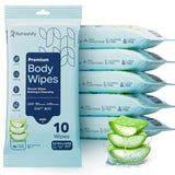 Refreshify XL No-Rinse Body Wipes – 60 Count, 12" × 8", Aloe Vera & Vitamin E