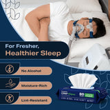 Refreshify Unscented CPAP Mask Wipes – 320 Count + 8 Travel Wipes
