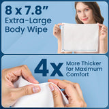 Refreshify Extra-Thick No-Rinse Bath Wipes – 100 Count