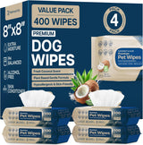 Refreshify Coconut Dog Wipes – 400 Count