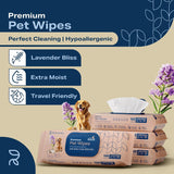 Refreshify Lavender Dog Wipes – 400 Count + 12 Travel Wipes