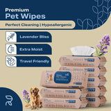 Refreshify Lavender Dog Wipes – 800 Count