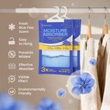 Refreshify Blue Flax Hanging Moisture Absorber Bags – 10 Pack