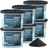 Refreshify Charcoal Moisture Absorber Tubs – 6 Pack, 7.5 oz