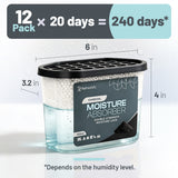 Refreshify Charcoal Moisture Absorber Tubs – 12 Pack, 7.5 oz