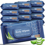 Refreshify XL No-Rinse Body Wipes – 600 Count, 8" × 12"