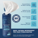 Refreshify Performance No-Rinse Body Wipes – 80 Count, 2 Canisters