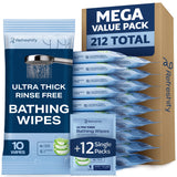 Refreshify Ultra-Thick No-Rinse Bath Wipes – 200 Count