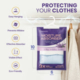 Refreshify Lavender Hanging Moisture Absorber Bags – 10 Pack