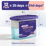 Refreshify Lavender Moisture Absorber Tubs – 12 Pack, 7.5 oz