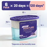 Refreshify Lavender Moisture Absorber Tubs – 6 Pack, 7.5 oz