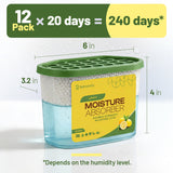 Refreshify Lemon Scent Moisture Absorber Tubs – 12 Pack, 7.5 oz